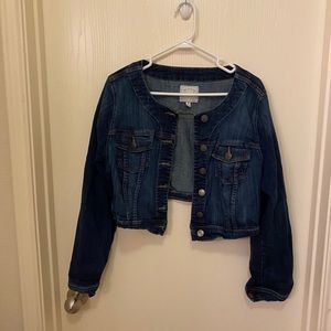 TORRID crop denim jacket